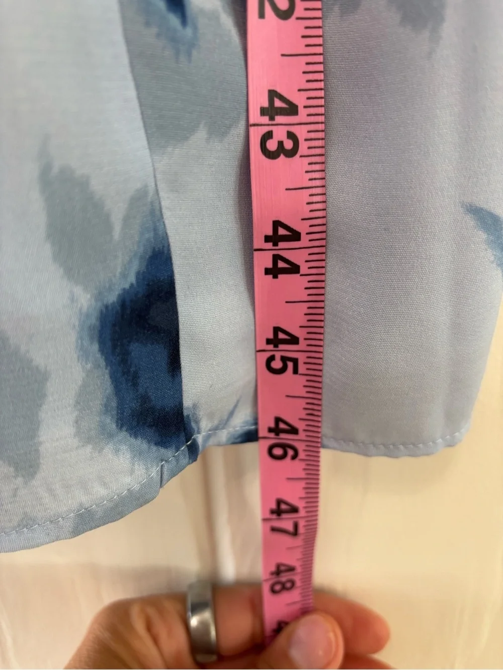 Abercrombie &Fitch Camille Midi Blue Floral Satin Slip Dress Small Petite NWT